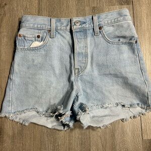 Levi's Light Blue wedgie Jean Shorts